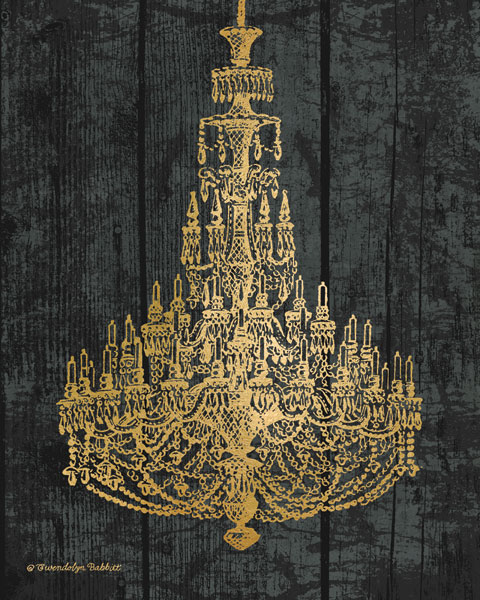 Gold Chandelier I