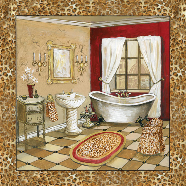 Leopard Florentine Bath II