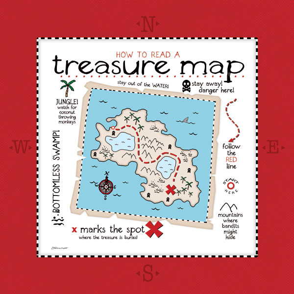 Treasure Map Border