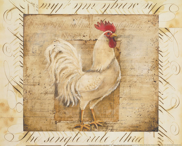 Rustic Farmhouse Rooster I