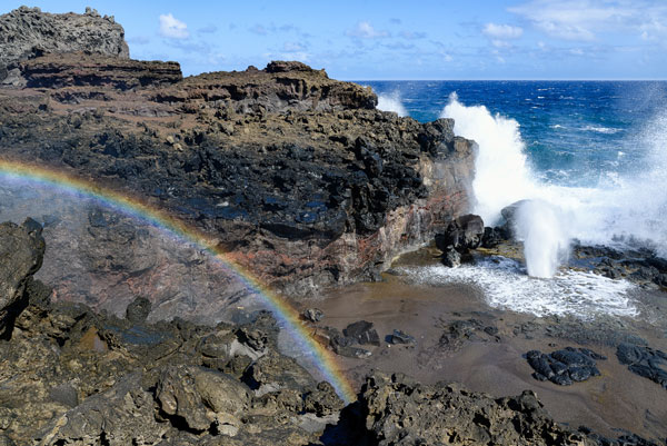 Rainbow at Nakalele Blowhole