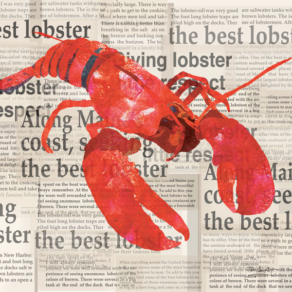 Lobster Newsprint